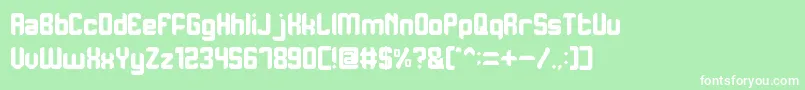 PurposeNormal Font – White Fonts on Green Background