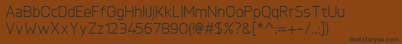 KnulRegular Font – Black Fonts on Brown Background