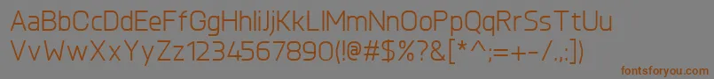 KnulRegular Font – Brown Fonts on Gray Background