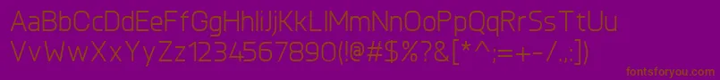 Шрифт KnulRegular – коричневые шрифты на фиолетовом фоне