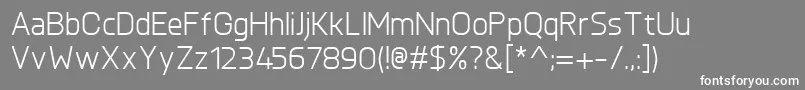 KnulRegular Font – White Fonts on Gray Background