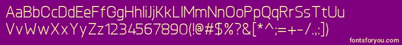 KnulRegular Font – Yellow Fonts on Purple Background