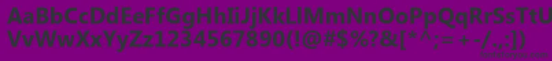 KhmerUiРџРѕР»СѓР¶РёСЂРЅС‹Р№ Font – Black Fonts on Purple Background