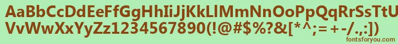 KhmerUiРџРѕР»СѓР¶РёСЂРЅС‹Р№ Font – Brown Fonts on Green Background