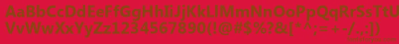 KhmerUiРџРѕР»СѓР¶РёСЂРЅС‹Р№ Font – Brown Fonts on Red Background