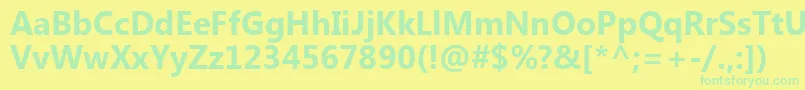 KhmerUiРџРѕР»СѓР¶РёСЂРЅС‹Р№ Font – Green Fonts on Yellow Background