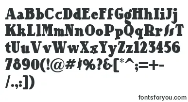  Our font