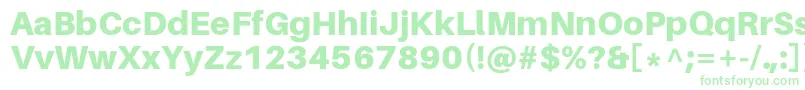 AileronBlack Font – Green Fonts on White Background