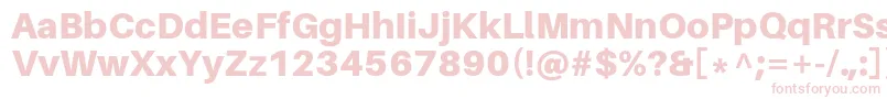 AileronBlack Font – Pink Fonts on White Background