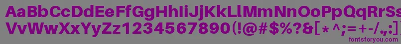 AileronBlack Font – Purple Fonts on Gray Background