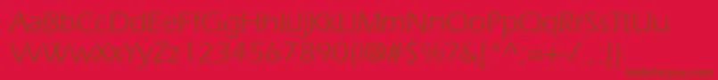 ItcerasstdBook Font – Brown Fonts on Red Background