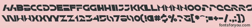 SfSolarSailerBoldItalic Font – Black Fonts on Pink Background