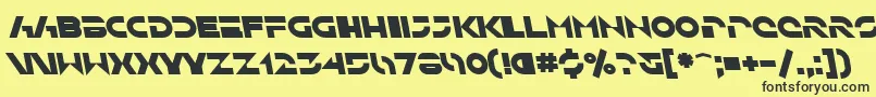 SfSolarSailerBoldItalic Font – Black Fonts on Yellow Background