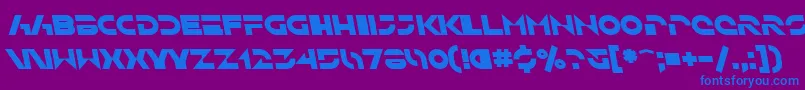 SfSolarSailerBoldItalic Font – Blue Fonts on Purple Background