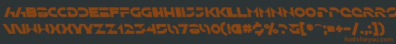 SfSolarSailerBoldItalic Font – Brown Fonts on Black Background