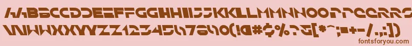 SfSolarSailerBoldItalic Font – Brown Fonts on Pink Background