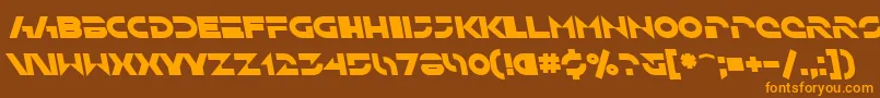 SfSolarSailerBoldItalic Font – Orange Fonts on Brown Background