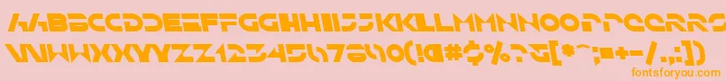 SfSolarSailerBoldItalic Font – Orange Fonts on Pink Background