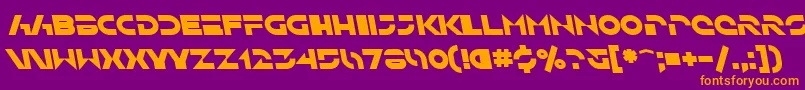 SfSolarSailerBoldItalic Font – Orange Fonts on Purple Background