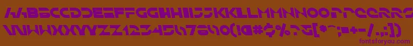 SfSolarSailerBoldItalic Font – Purple Fonts on Brown Background