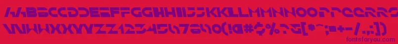 SfSolarSailerBoldItalic Font – Purple Fonts on Red Background