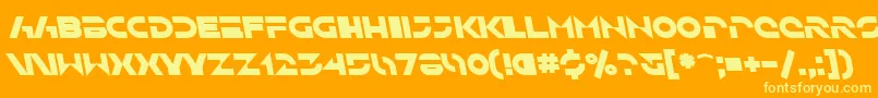 SfSolarSailerBoldItalic Font – Yellow Fonts on Orange Background