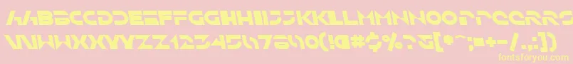 SfSolarSailerBoldItalic Font – Yellow Fonts on Pink Background