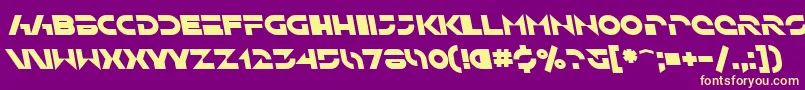 SfSolarSailerBoldItalic Font – Yellow Fonts on Purple Background