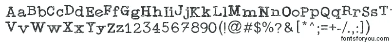 TypewriterPress-Schriftart – Schriftarten, die mit T beginnen