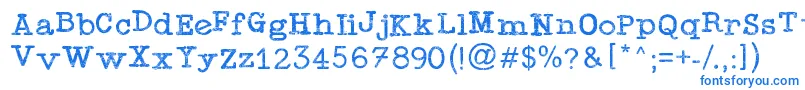 TypewriterPress Font – Blue Fonts