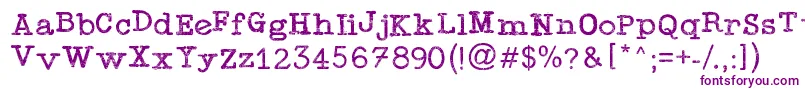 Fonte TypewriterPress – fontes roxas