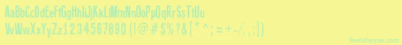 Więcej informacji o czcionce FineEroded Czcionka FineEroded – zielone czcionki na żółtym tle