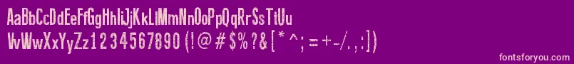 FineEroded Font – Pink Fonts on Purple Background