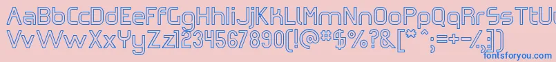 Omiczh Font – Blue Fonts on Pink Background