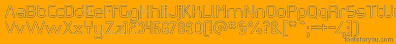 Omiczh Font – Gray Fonts on Orange Background