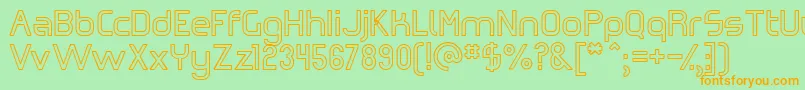 Omiczh Font – Orange Fonts on Green Background