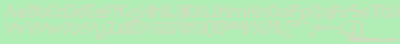 Omiczh Font – Pink Fonts on Green Background