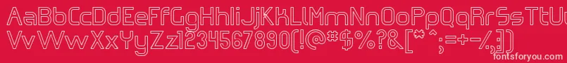 Omiczh Font – Pink Fonts on Red Background