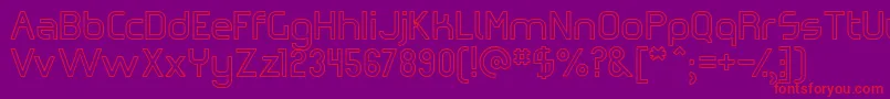 Omiczh Font – Red Fonts on Purple Background