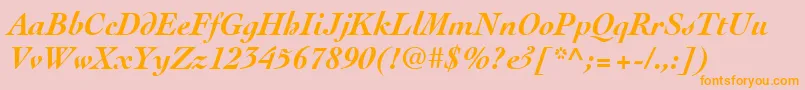 More about CochinLtBoldItalic Font CochinLtBoldItalic Font – Orange Fonts on Pink Background