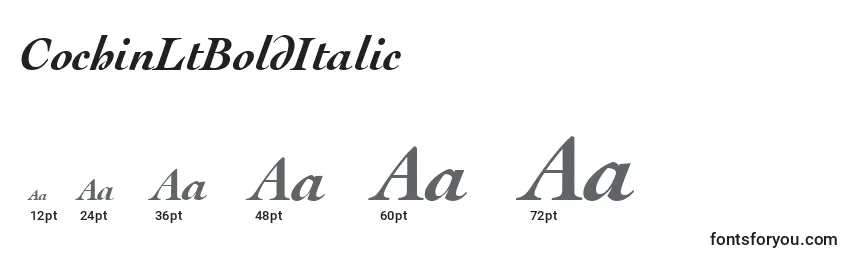CochinLtBoldItalic Font Sizes