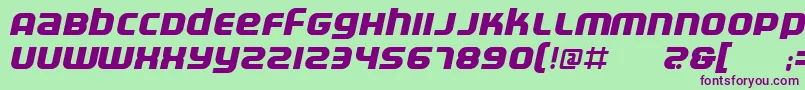 Electrbi Font – Purple Fonts on Green Background