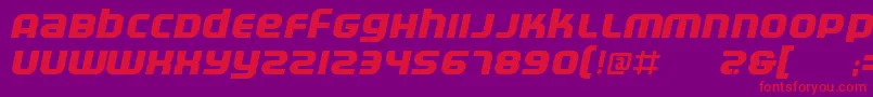 Electrbi Font – Red Fonts on Purple Background