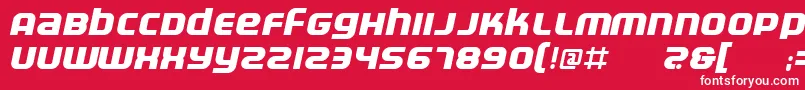 Electrbi Font – White Fonts on Red Background