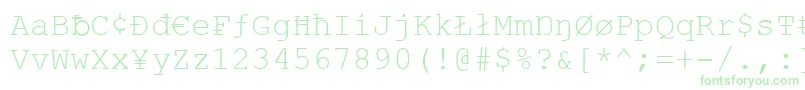Vandaloop Font – Green Fonts on White Background