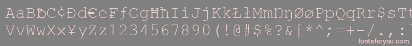 Vandaloop Font – Pink Fonts on Gray Background
