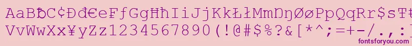 Vandaloop Font – Purple Fonts on Pink Background