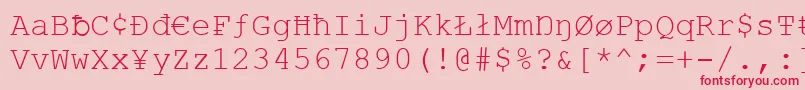 Vandaloop Font – Red Fonts on Pink Background