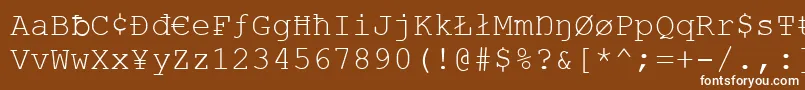 Vandaloop Font – White Fonts on Brown Background