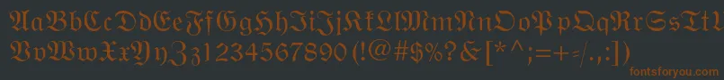 Más sobre la fuente Wittenbergerfrakturmtstd fuente Wittenbergerfrakturmtstd – Fuentes Marrones Sobre Fondo Negro
